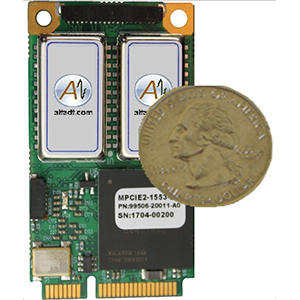 foto noticia Tarjeta Mini PCI Express para redes MIL-STD-1553 de dos canales.